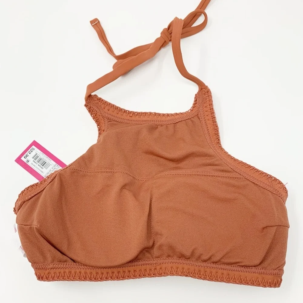 Xhilaration Sienna Crochet High-Neck Bikini Top XS